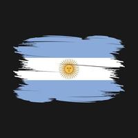 illustration vectorielle de brosse drapeau argentine vecteur