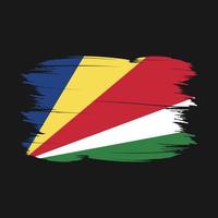 drapeau seychelles brosse illustration vectorielle vecteur