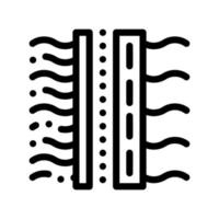 icône de fine ligne de signe de vecteur de filtre de traitement de l'eau