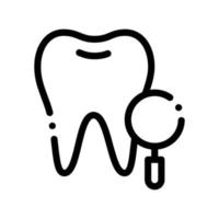 dentiste stomatologie dent enquête vecteur signe icône