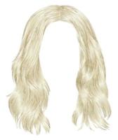 femme tendance cheveux longs couleurs blondes. mode beauté. graphique 3d réaliste vecteur