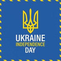 fête de l'indépendance en ukraine. vacances en ukraine est le 24 août. arrière-plan, affiche, carte, bannière illustration vectorielle vecteur