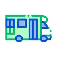 icône de signe de vecteur de transport adapté de transport en commun