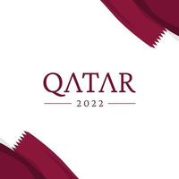 modèle de conception de bannière de la fête de l'indépendance du qatar vecteur