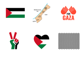 Vecteur de symbole de Gaza