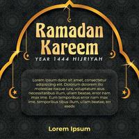 publication sur les réseaux sociaux carte de voeux ramadan et fêtes musulmanes vecteur
