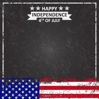 joyeux jour de l'indépendance 4 juillet amérique drapeau médias sociaux modèle de publication instagram copie espace texte vecteur