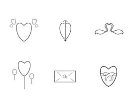 design plat saint valentin icône illustration vectorielle vecteur