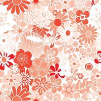 motif fleur coloré mélange sans couture répéter illustration vectorielle vecteur