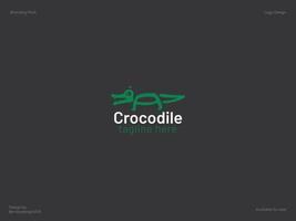 création de logo crocodile - logo animal vecteur