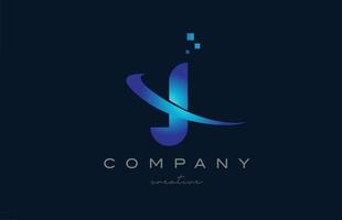 k icône bleue du logo de la lettre de l'alphabet. modèle de conception créative pour entreprise et entreprise avec swoosh vecteur