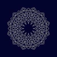 illustration vectorielle de fond de mandala islamique vecteur