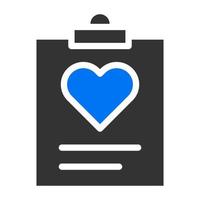 papier solide bleu gris saint valentin illustration vecteur et logo icône nouvel an icône parfaite.