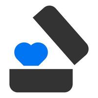 bague solide bleu gris saint valentin illustration vecteur et logo icône nouvel an icône parfaite.