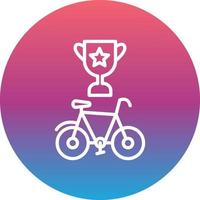 icône de championnat de vélo vecteur