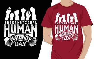 conception de t-shirt citations de la journée des droits de l'homme vecteur