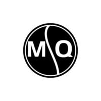 mq letter logo design.mq création initiale du logo de la lettre mq. concept de logo de lettre initiales créatives mq. vecteur