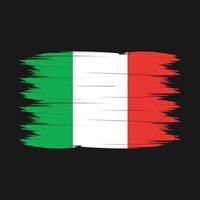 vecteur de brosse drapeau italie