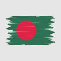 vecteur de brosse drapeau bangladesh