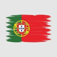 vecteur de brosse drapeau portugal