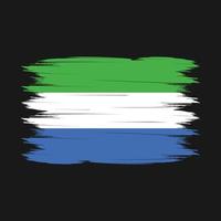 vecteur de brosse drapeau sierra leone