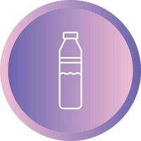 icône de vecteur ligne belle bouteille d'eau