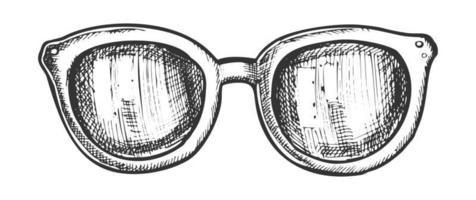 lunettes cerclées de corne accessoire de mode vecteur d'encre