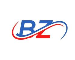 création de logo lettre bz pour le modèle vectoriel de société financière, de développement, d'investissement, d'immobilier et de gestion