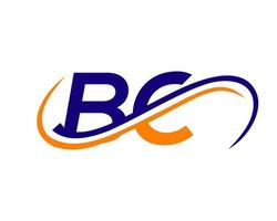 création de logo lettre bc pour le modèle vectoriel de société financière, de développement, d'investissement, d'immobilier et de gestion