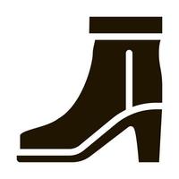 illustration de glyphe de vecteur d'icône de chaussure de botte