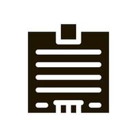 gratte-ciel maison icône vecteur glyphe illustration