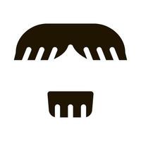 visage moustache menton cheveux icône illustration vecteur