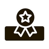 illustration d'icône de médaille d'étoile de matelas vecteur