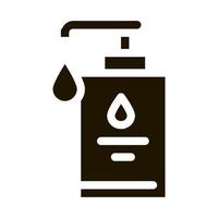 illustration d'icône de bouteille de savon d'hygiène vecteur