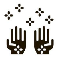 illustration d'icône de mains de santé nettoyées vecteur