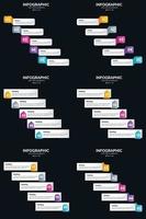 améliorez votre présentation avec des infographies vectorielles et des diagrammes cycliques vecteur