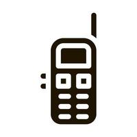 téléphone cellulaire symbole icône vecteur glyphe illustration