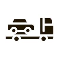 camion ramasse voiture icône vecteur glyphe illustration
