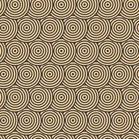 modèle vectoriel moderne dans le style japonais. motifs géométriques noirs sur fond doré, cercles dans le sable. illustrations modernes pour papiers peints, dépliants, couvertures, bannières, ornements minimalistes