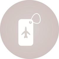 icône de vecteur d'étiquette de bagage