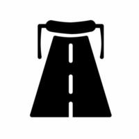 illustration d'icône de route. vecteur de stock.