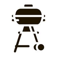 illustration de glyphe de vecteur d'icône d'outil de cuisinier de barbecue