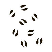 illustration de glyphe vectoriel icône grains de café
