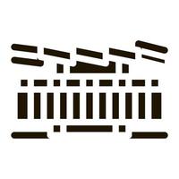 couches de toit icône illustration vectorielle de glyphe vecteur