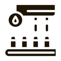 illustration de glyphe vectoriel icône convoyeur de jus