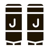 illustration de glyphe de vecteur icône réservoir de jus