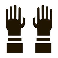 gants de chirurgien icône illustration vectorielle de glyphe vecteur