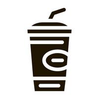 boisson tasse icône vecteur glyphe illustration