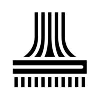 illustration de glyphe de vecteur d'icône de fils d'ordinateur