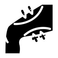 illustration de glyphe vectoriel icône liposuccion cuisse